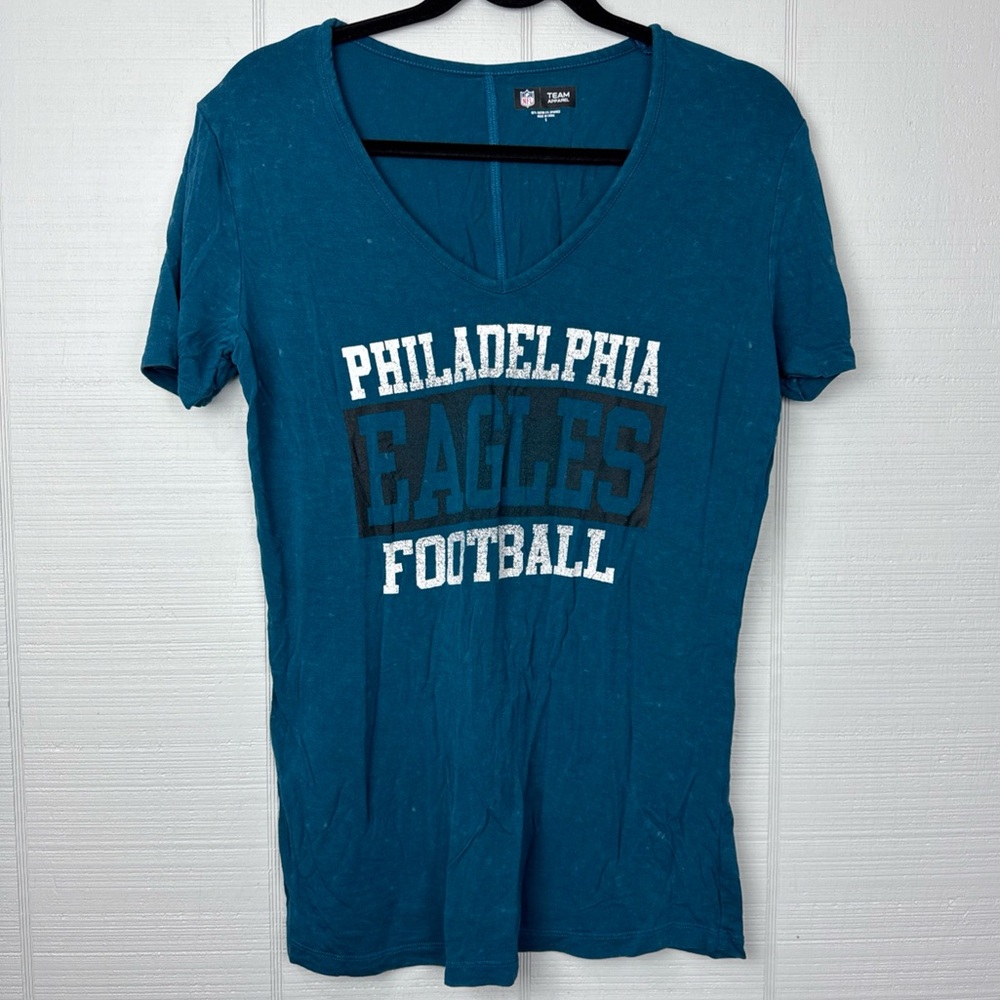 NFL Team Apparel Philadelphia Eagles Football Women’s Short Sleeve T-Shirt S